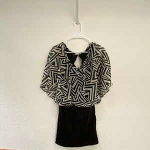 Women’s small zebra & sequins maxi dress